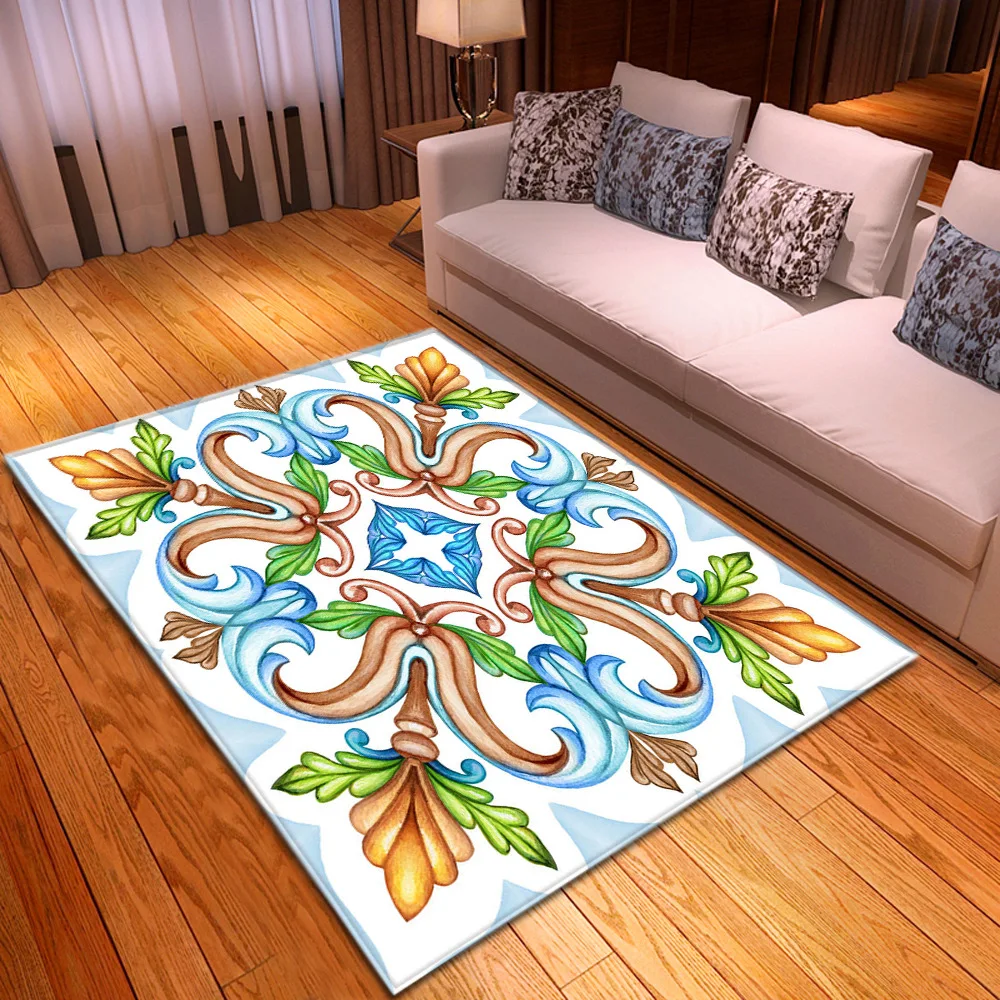 Декоративный коврик для детской комнаты нескользящий ковер с абстрактным