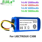 Новинка 100%, оригинальный аккумулятор 14,4 В, 9800 мАч (для C30B), для LIECTROUX C30B Roboter Staubsauger, 6800 мАч, литий-серебристый, 1 дюймпакет