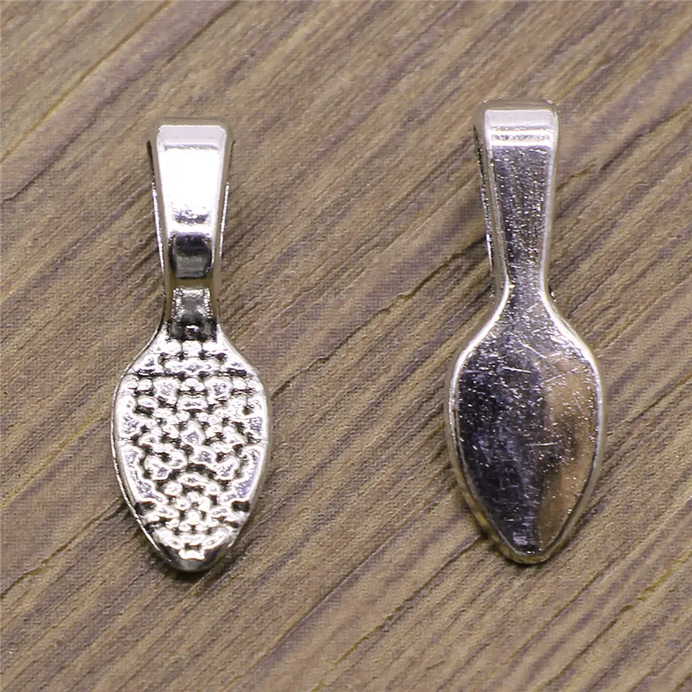 

20pcs 7x21mm Pendant Charm Clip Clasp Bail Beads Loose Spacer Beads Bail Beads Pendants For Jewelry Making