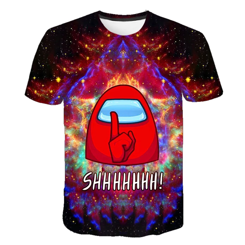 

Kawaii New Game Among Us T Shirt children 2021 Funny Summer Tops Cartoon T-shirt Impostor Graphic Tees Hip Hop Unisex Tshirt kid