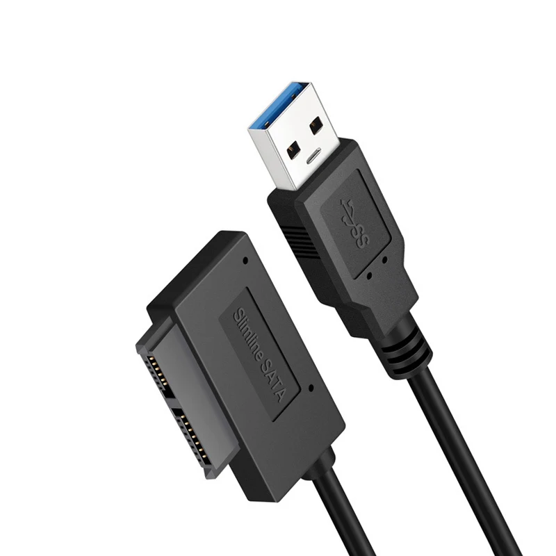 USB 3 0 для Sata 7 + 6 13 Pin адаптер конвертер кабель Slimline SATA Привод Быстрый передачи