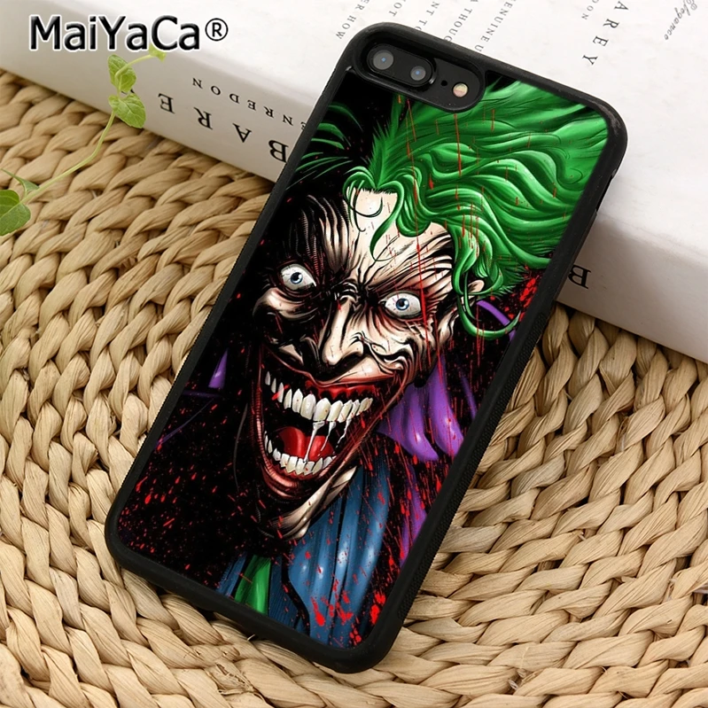 Комикс MaiYaCa чехол для телефона с лицом Джокера iPhone X XR XS 11 12 Pro MAX 5 SE 6S 7 8 Plus Samsung Galaxy S7