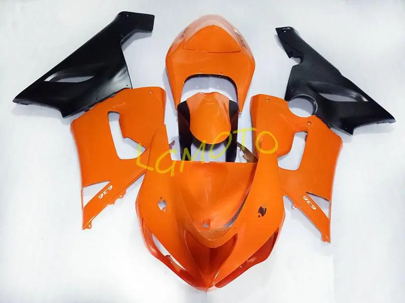 

Gifts ABS Motorcycle Fairing kit for bodywork KAWASAKI Ninja ZX6R 05 06 ZX-6R 636 ZX 6R zx6r 2005 2006 orange black body kit