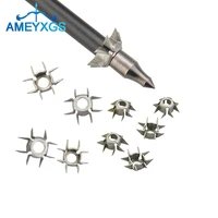 1224pcs archery target point arrowhead 23 grain id 6 2mm broadhead 8 paw point arrow for outdoor hunting shooting accessories