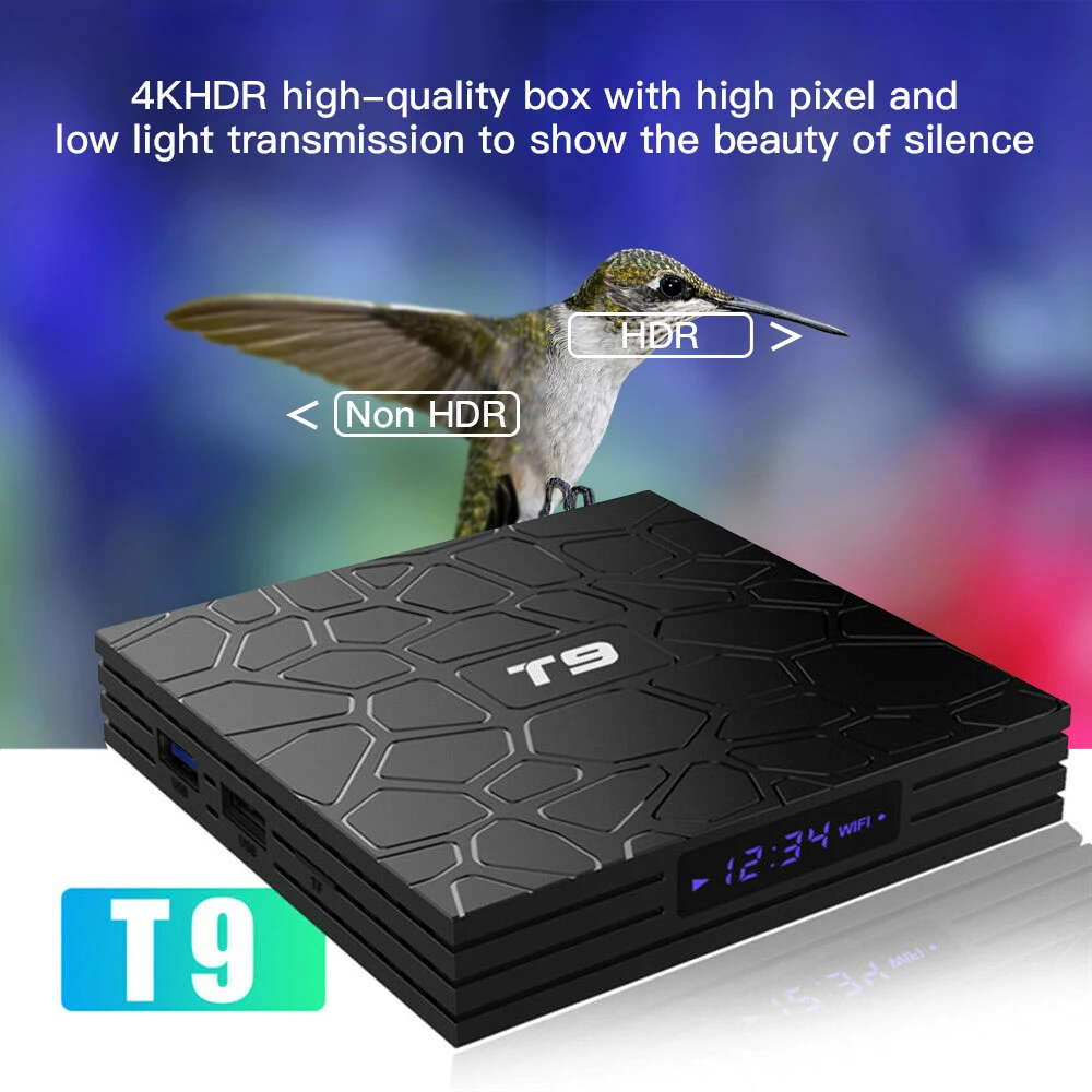 ТВ-приставка T9 на Android 4 ядра + 32 ГБ HDMI Wi-Fi Bluetooth | Электроника