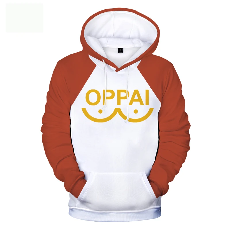 

Anime Hoodies Unisex One Punch Man Saitama OPPAI Harajuku Streewear Wear Cosplay Costume Color Matching 2XS-5XL
