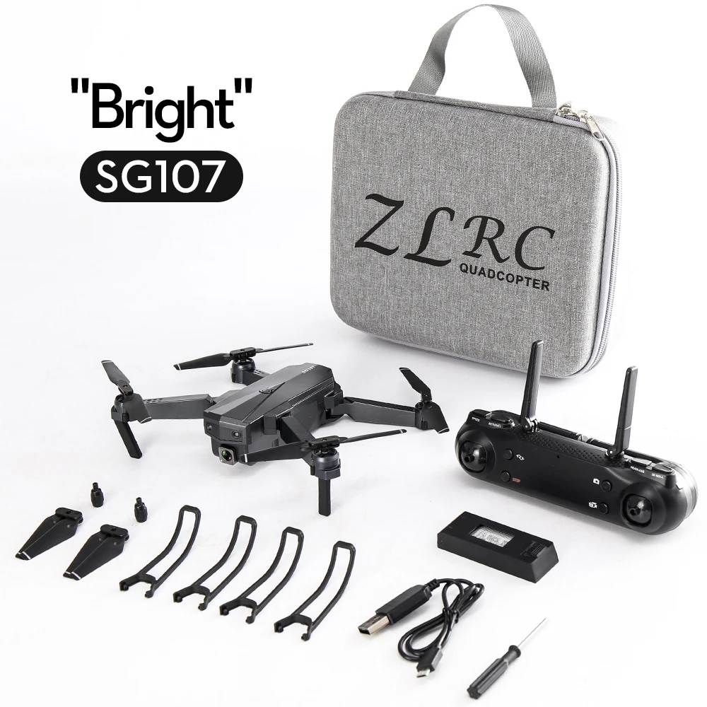 Дрон Hipac SG107 с камерой 4K 15 минут Wi Fi FPV HD двойная камера Квадрокоптер оптическим