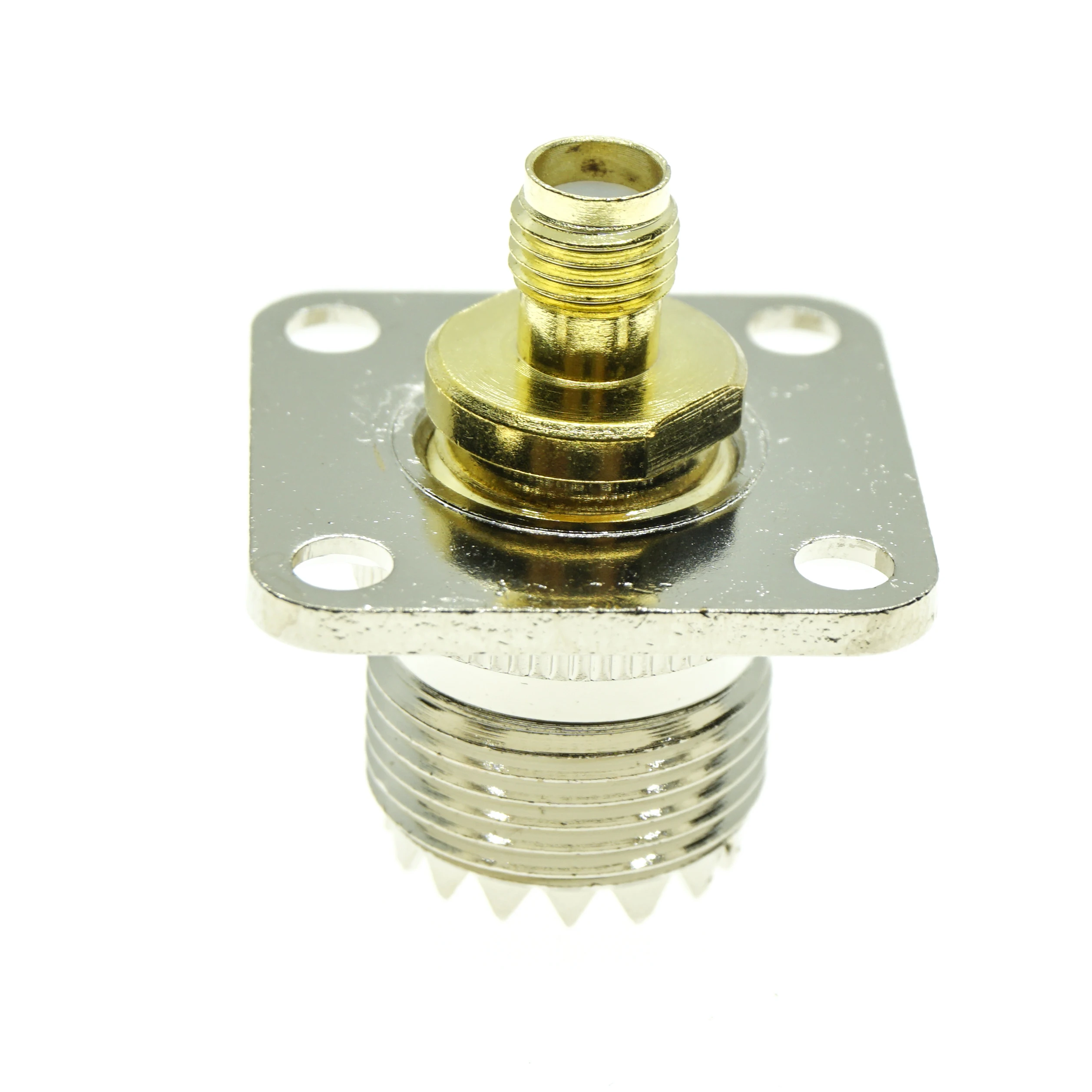 Разъем UHF PL259 SO239 на SMA гнездо Coax штекер 4 отверстия фланцевая панель крепление