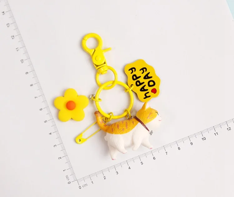 

2020 New Lovely Resin Animal Pet Dogs Key Ring Schnauzer Welsh Corgi Keychains Gift For Woman Jewelry Key Chain For Dog Lover