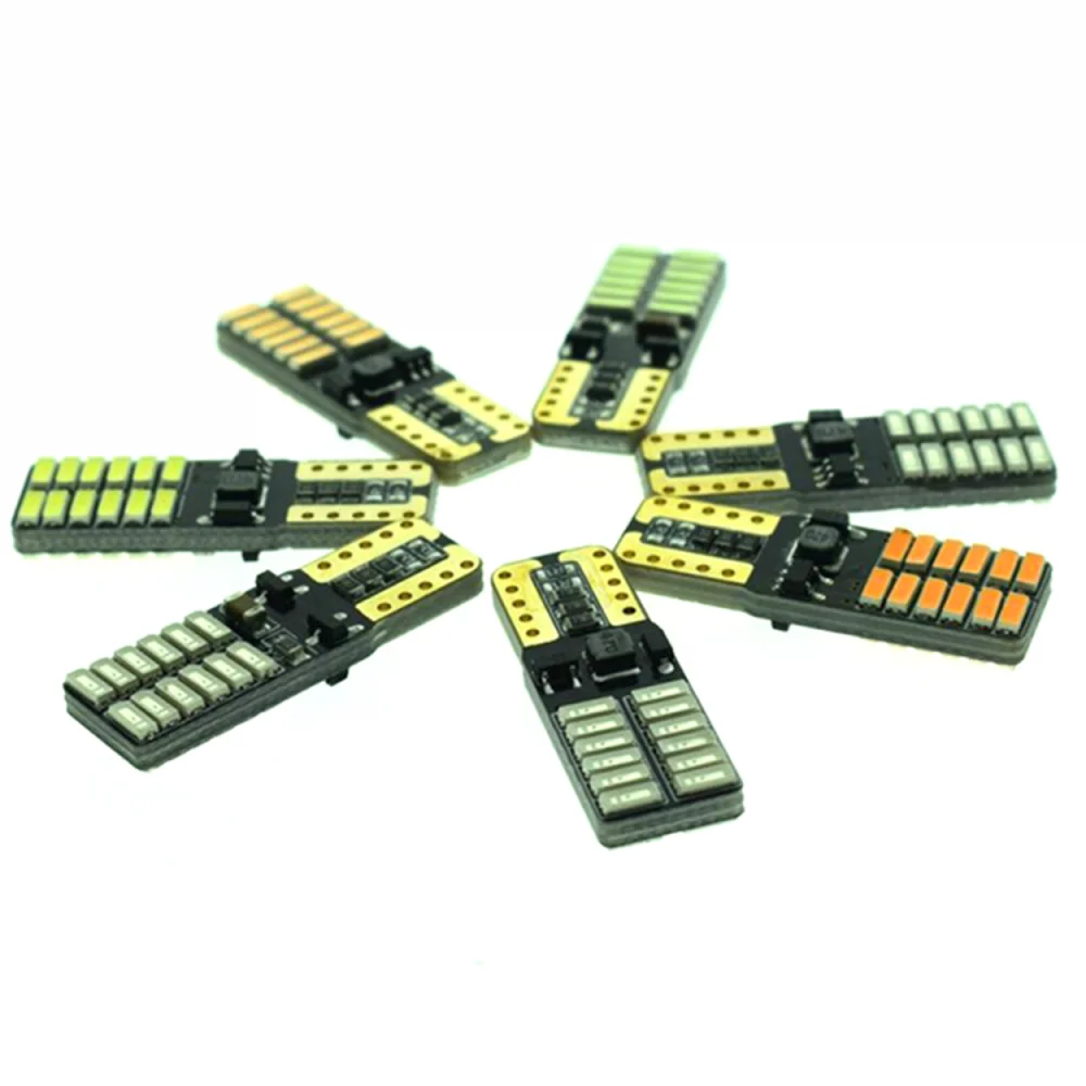 Декодирование автомобильного сигнала Светодиодная лампа T10 4014 24SMD Внутренняя