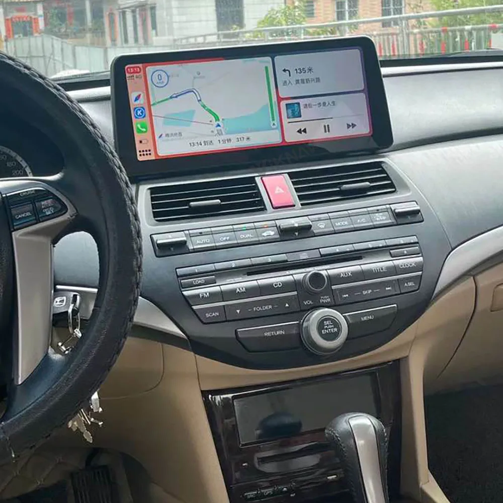 

Автомобильный мультимедийный плеер для Honda Accord 8, Android, автомобильное радио, GPS-навигация, магнитофон, видеоплеер, экран 12,3 дюйма