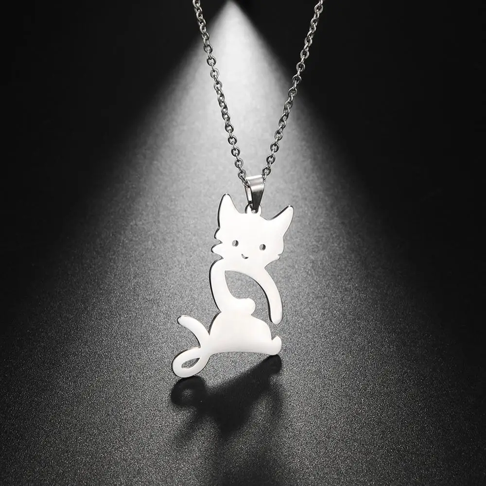 My Shape Cat and Mouse Ожерелье Морской конек для женщин и девушек колье из нержавеющей