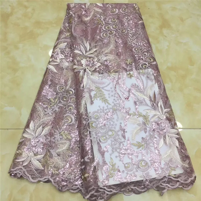 Новый дизайн высокое качество 2020 тюль блестки африканская кружевная ткань гипюр
