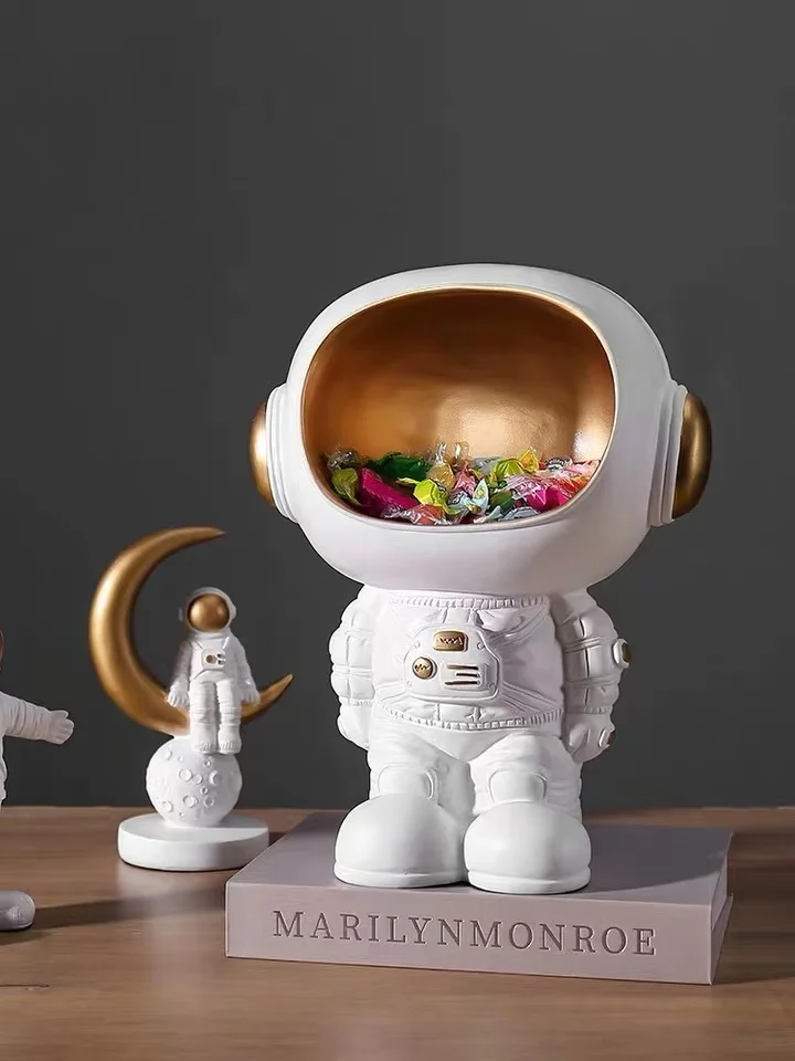 

Полимерные фигурки космонавтов, лоток для хранения, скульптура космонавта, миниатюры, космонавт статуи, ручные изделия, украшения, подарочн...