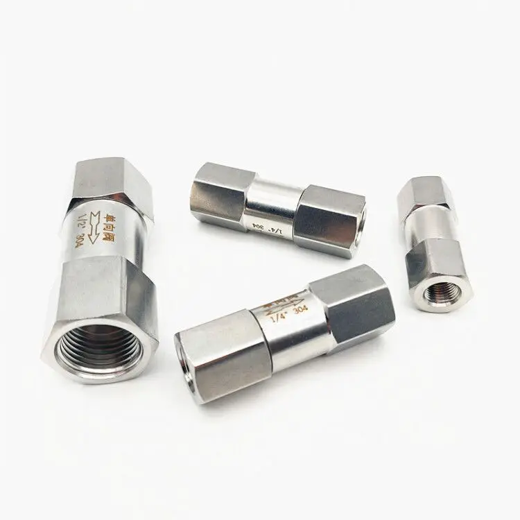304 нержавеющая сталь разделенный обратный клапан односторонний 1/8 &quot1/4&quot 3/8