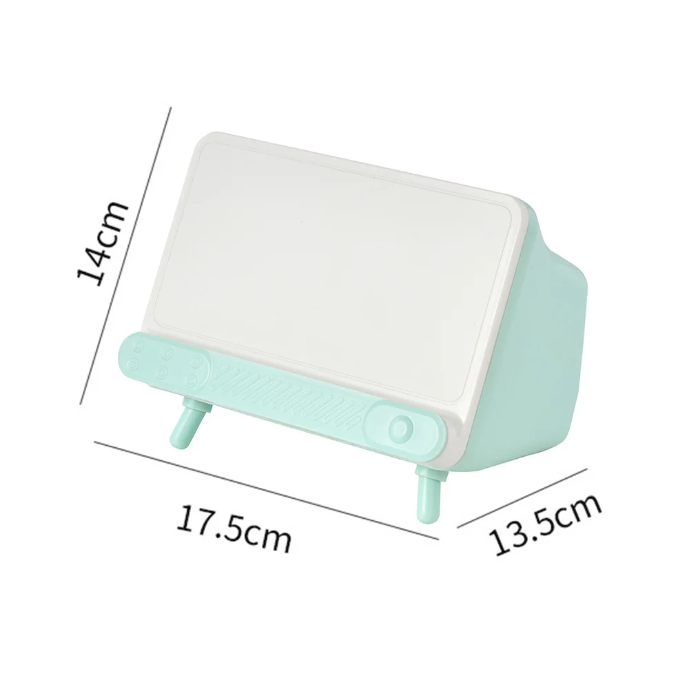 

Tissue Box Office Desk Box Creative TV Appearance With Phone Stand Mobile Phone Holder Home Storage