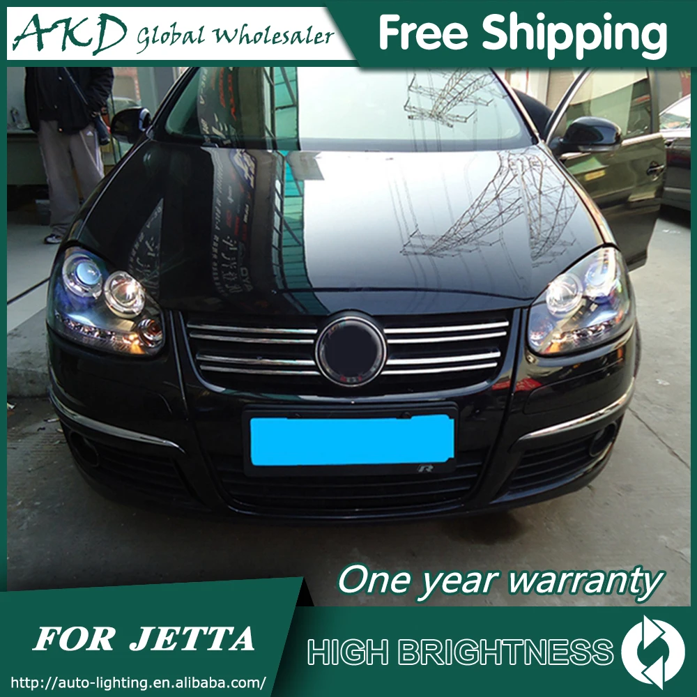 АКД стайлинга автомобилей для VW Jetta фары 2006-2010 Mk5 светодиодный задний фонарь DRL Bi