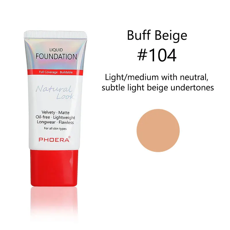 Основа для макияжа PHOERA TSLM2 Мягкая матовая отбеливающая стойкая к износу Жидкая