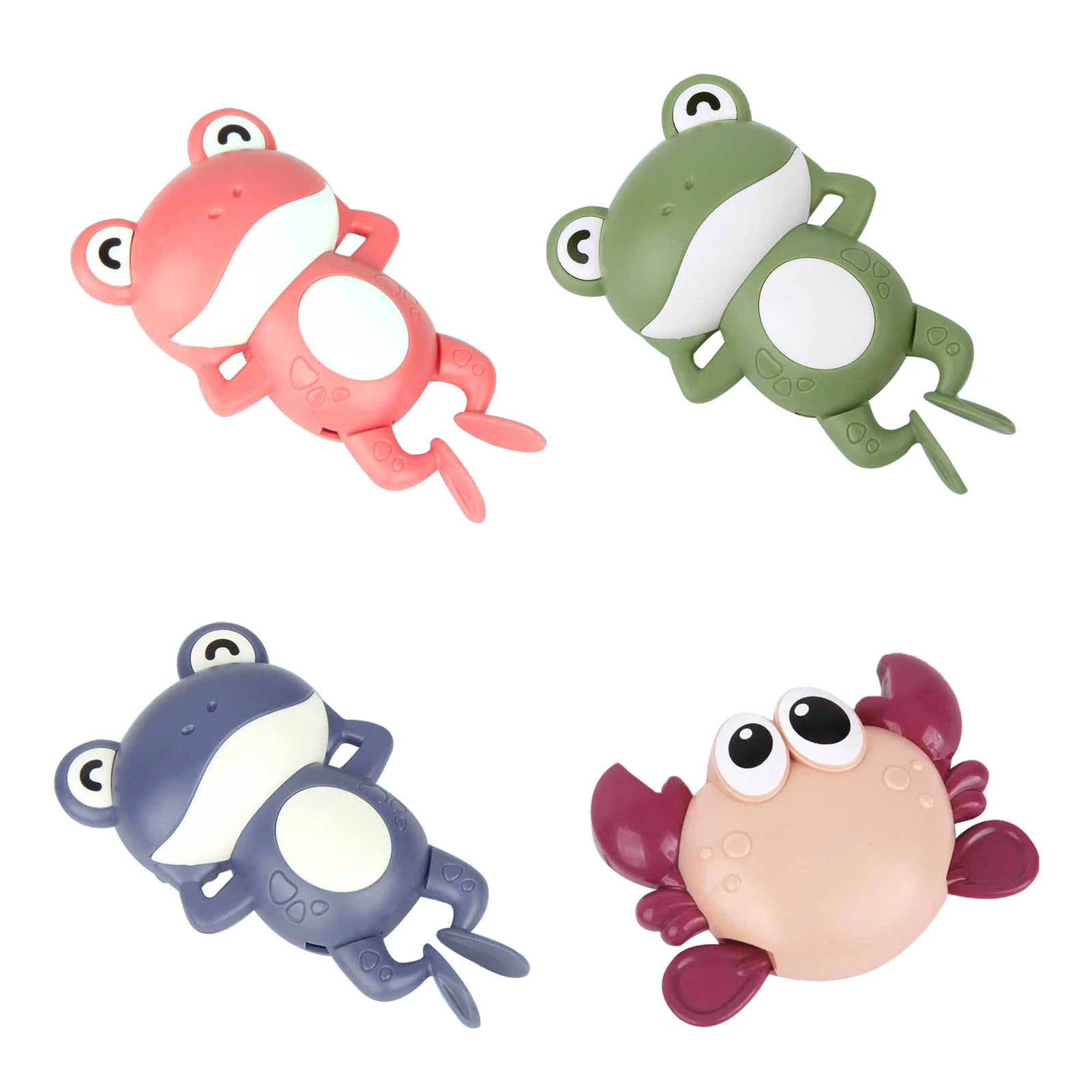 

Baby Bath Toys Frog Crab Shapes Safe Non-toxic Funny Cute Water Play Toy Super Buoyancy Improve Baby's Athletic
