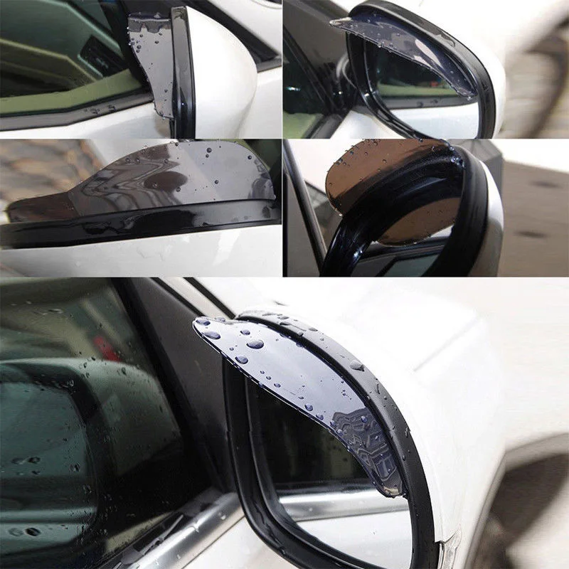 

Sun Shield Rain View Accessories Visor Black Water Plastic Rear Safety