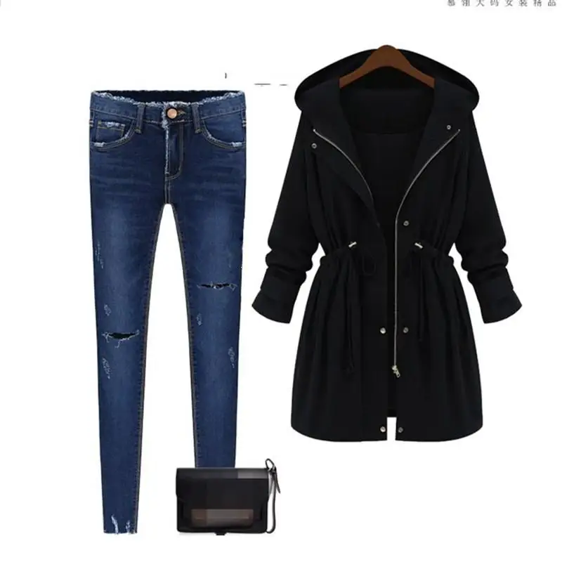 2019 Женская Осенняя зимняя ветровка с пышными рукавами и капюшоном однотонная