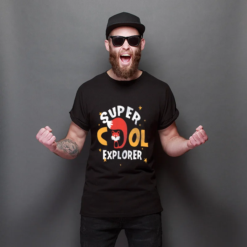 

Lovers Day Super Cool Explorer O-Neck Personalized Tee-Shirt Special Fitted T-Shirts Funny Summer T Shirt For Adult