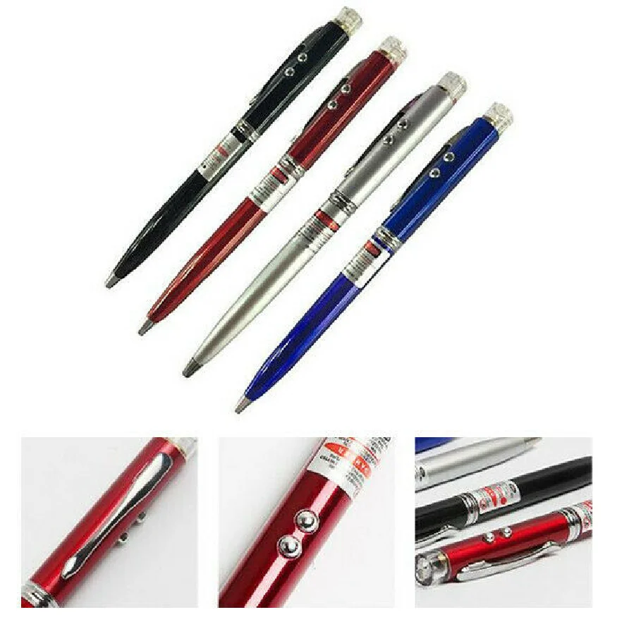Mini 3 in 1 Red Laser Pointer + LED Flashlight Lamp Ballpoint Pen high Multifunctional Tool School Educational Supplies | Канцтовары для