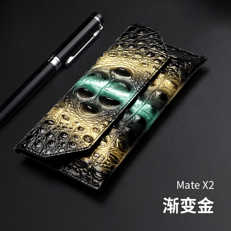 

Genuine Leather Case Pouch For Huawei Mate X2 5G Case For Huawei MateX2 Phone Case