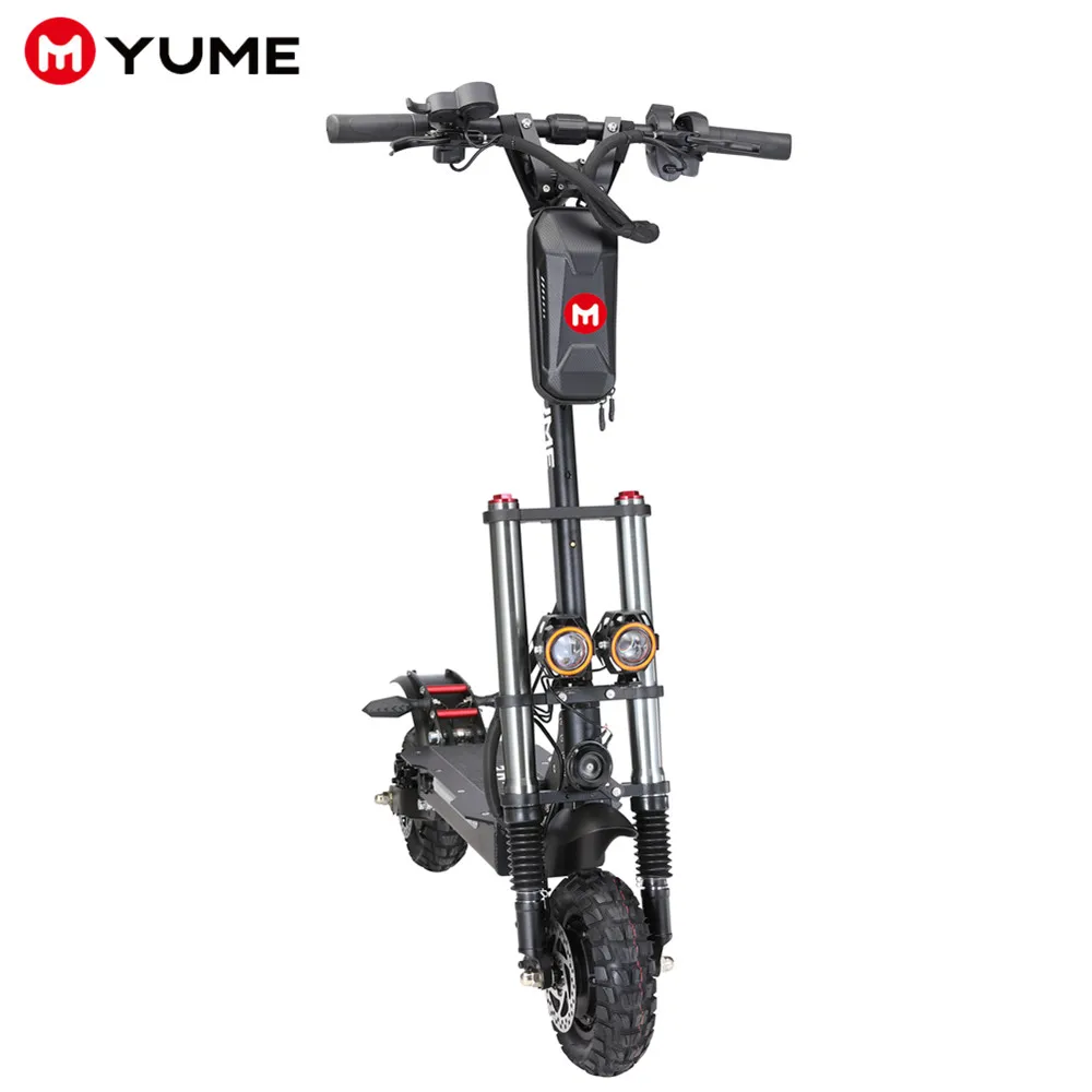 Двухмоторный электроскутер YUME Y10 52 в 2400 Вт с 10-дюймовыми внедорожными шинами (до 40