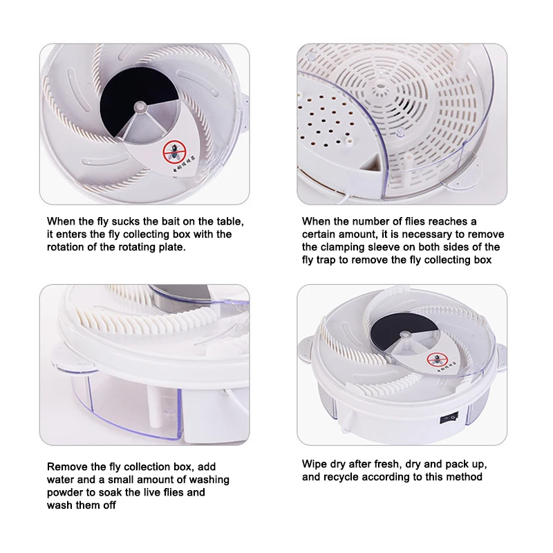 

Electric Automatic Flytrap Insecticide Electric Catcher Home Office Restaurant Supplies DAG-ship