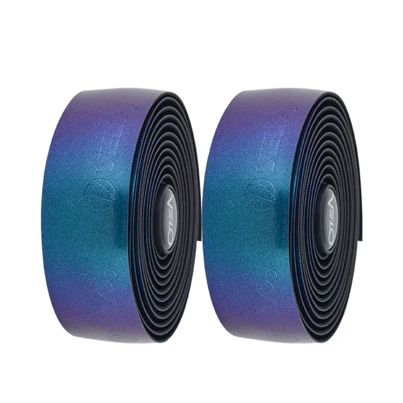 

Genuine VELO Bicycle Handlebar Tape Discolor PU Leather Anti-slip Shockproof Silicone Bike Handlebar Wraps Belt Bicycle Parts