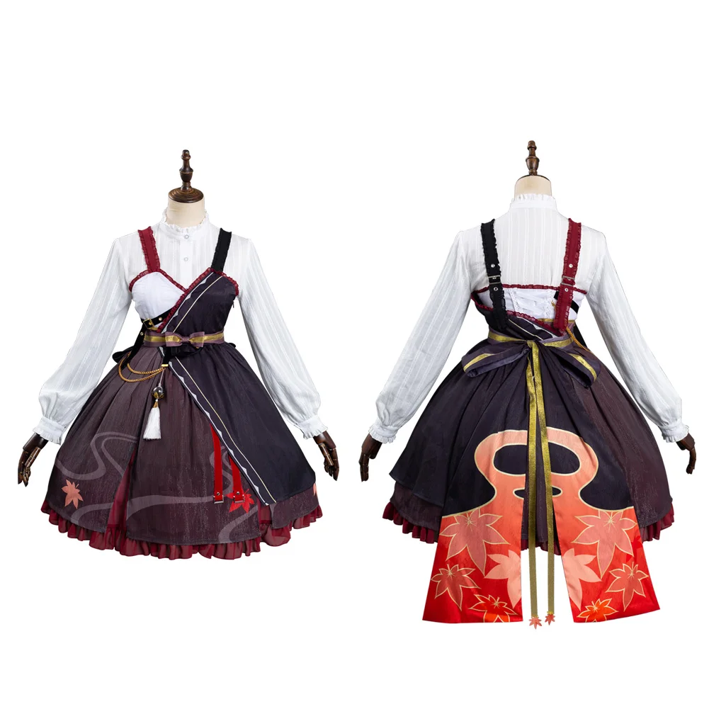 

Genshin Impact Kazuha Cosplay Costume Lolita Dress Outfits Halloween Carnival Suit