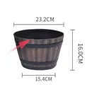 Каучуковый бочонок для виски, круглый цветочный горшок, горшок для помещений, для улицы, сада, двора, патио, WXV, распродажа