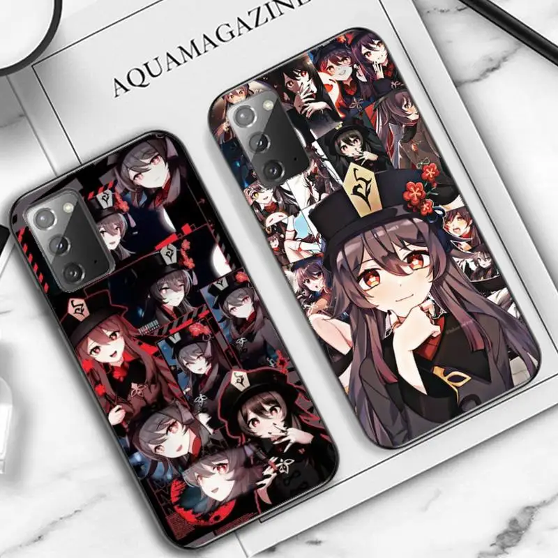 

YNDFCNB Genshin Impact hutao Phone Case for Samsung Note 5 7 8 9 10 20 pro plus lite ultra A21 12 72