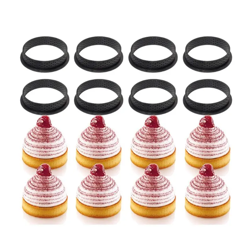 8x Круглый Круг DIY французская жаропрочная посуда для десерта резак кондитерские