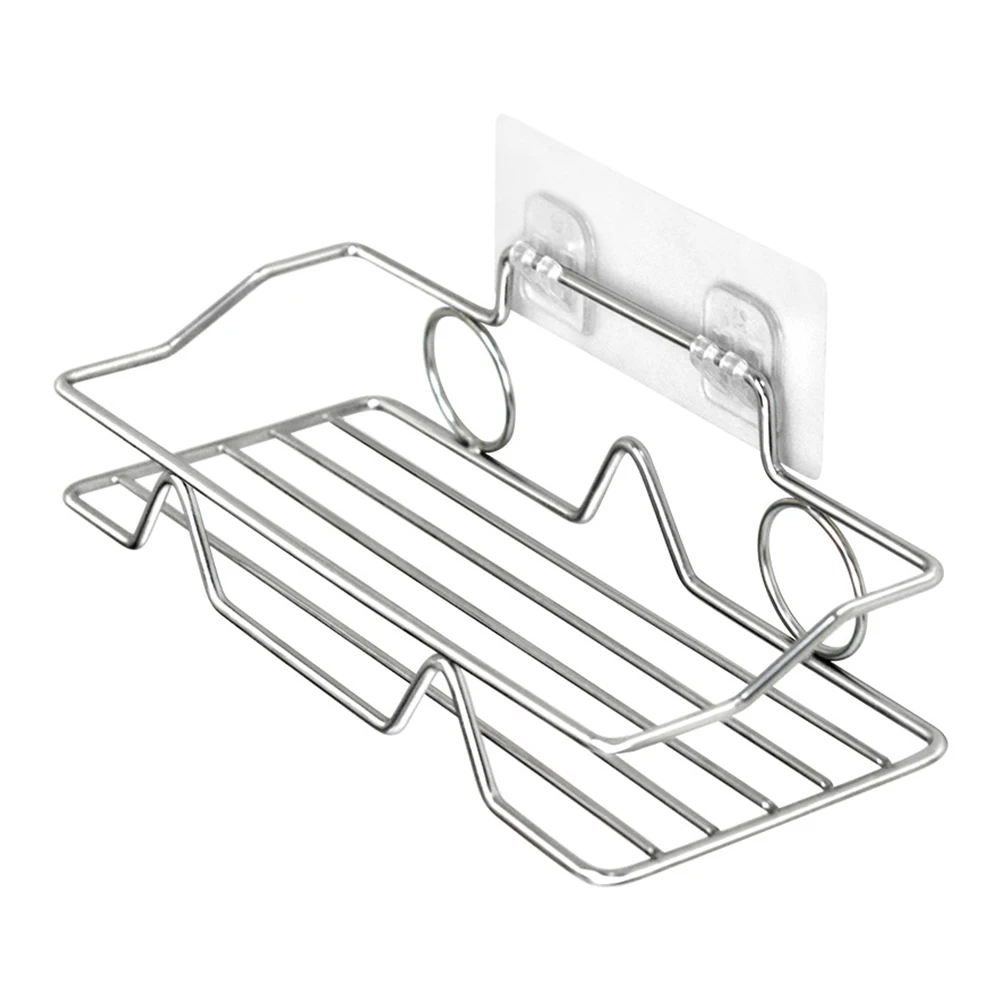 Полка для ванны из нержавеющей стали настенная клейкая полка ванной комнаты