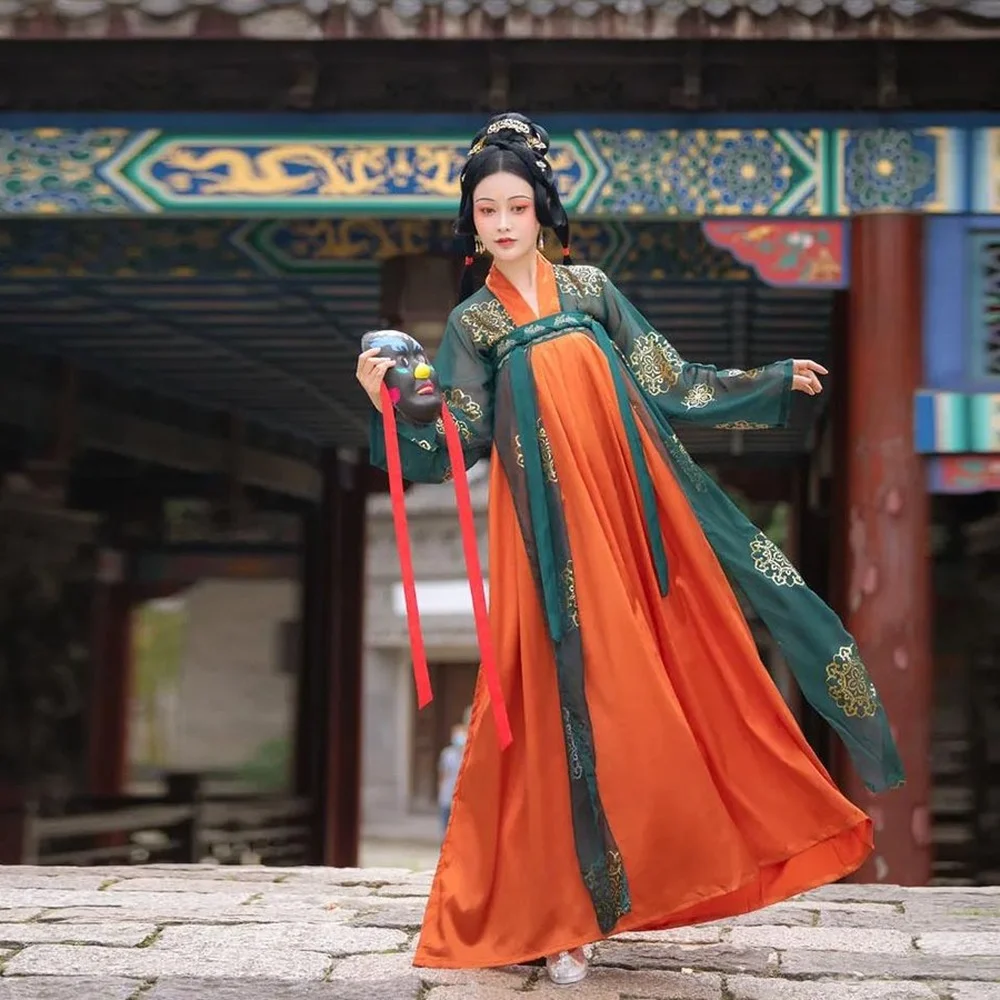 

Costume Elegant Traditional Chinese Style Princess Dress Ancient Folk Tang Suit Fairy Performance Clothing TV Movies Hanfu Women