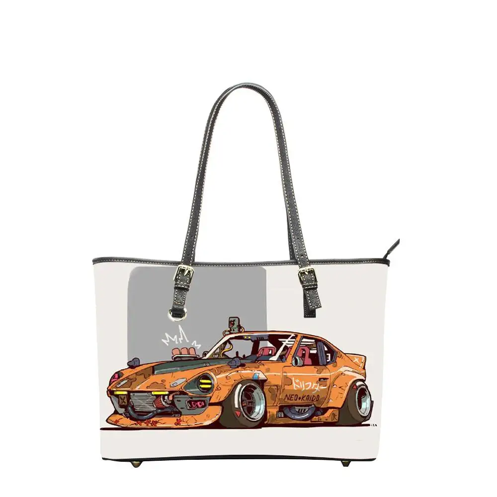 Большие сумки через плечо автомобильная сумка-тоут из искусственной кожи