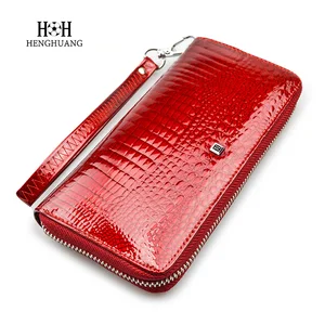 hh fashion women wallets and purses wristlet wallets female zipper long wallet ladies id card coin purse alligator clutch free global shipping