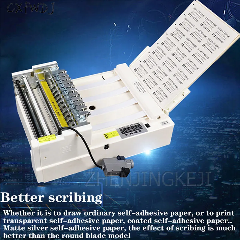 

A4 Fully Automatic Sticker Marking Machine Dual Mode Fast Type label Cutting Machine Automatic Paper Feed Scribing Machine