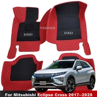 for mitsubishi eclipse cross 2017 2018 2019 2020 car floor mats foot rugs pads carpets custom auto interior accessories