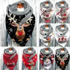 Рождественский подарок 2021, зимний женский шарф, стандартная пуговица, мягкая накидка, повседневные теплые шарфы, повседневная мягкая теплая накидка на шею, длинная шаль