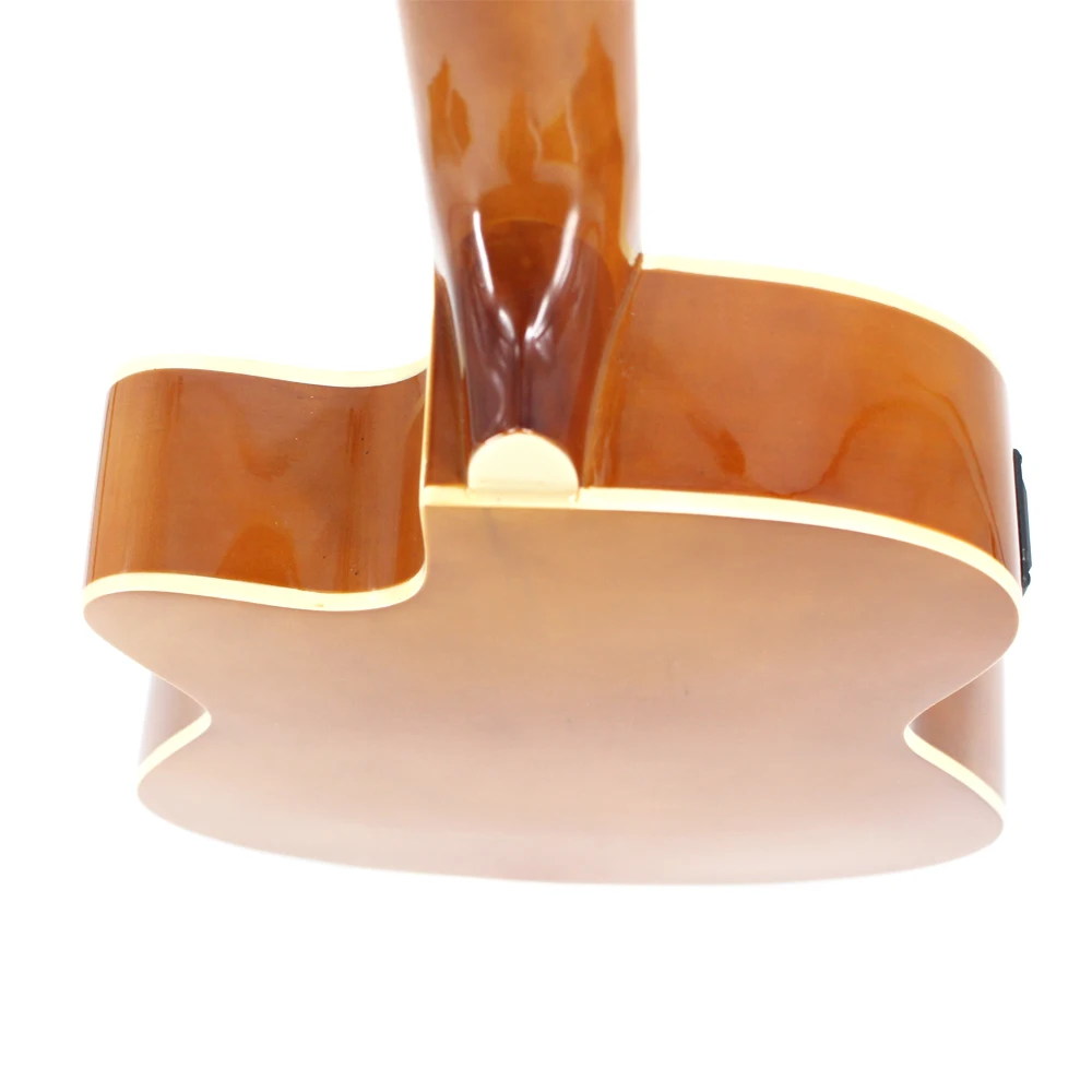 dünne körper klassische elektrische gitarre anfänger 39 zoll gitarre pickup freies tasche freies string natürliche farbe cutaway e