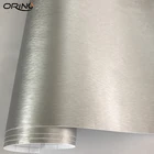 Алюминий Серебряный полированная виниловая пленка автомобильная фольговая пленка с выпуском воздуха DIY Стайлинг матовый автомобильный стикер