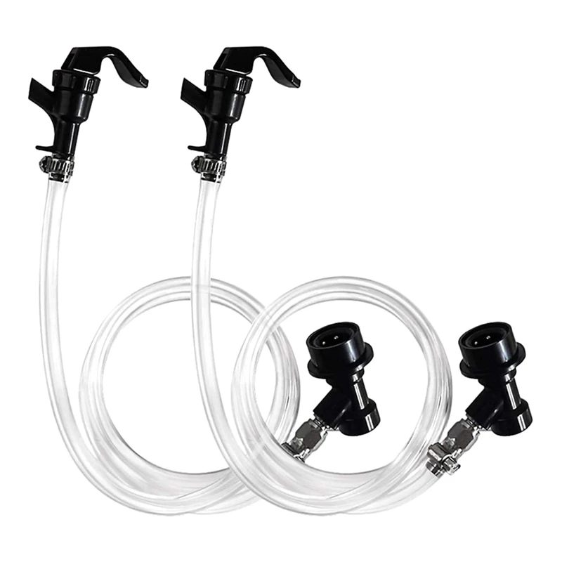 

1/4Inch Ball Lock Beer Line Assembly Liquid Line Tap Ball Lock Quick Disconnect Faucet Kit Keg Wine Dispensing Fitting