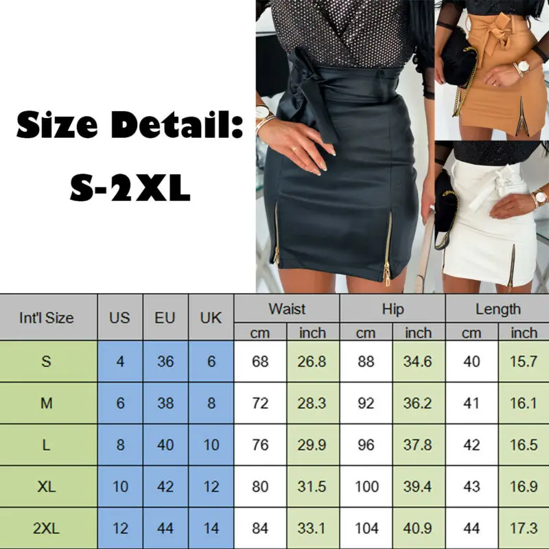Женские юбки из искусственной кожи бандажные мини-юбки женские юбки-карандаш с