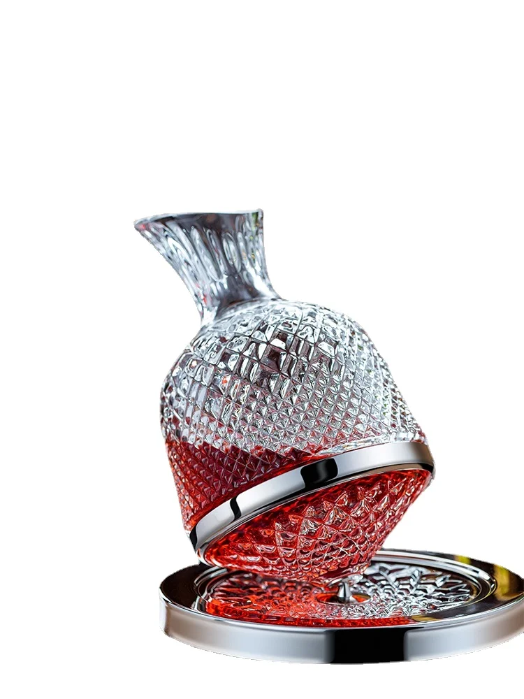 

Crystal Luxury High-End Rotating Red Wine Wine Decanter Household Tumbler Gyro GE Lanxu Fast