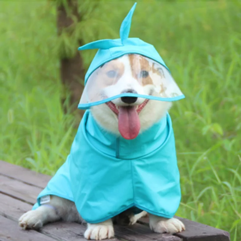 

Дождевик для домашних питомцев, дождевик для маленьких и больших собак, пончо с капюшоном для щенков, водонепроницаемая куртка, одежда для у...