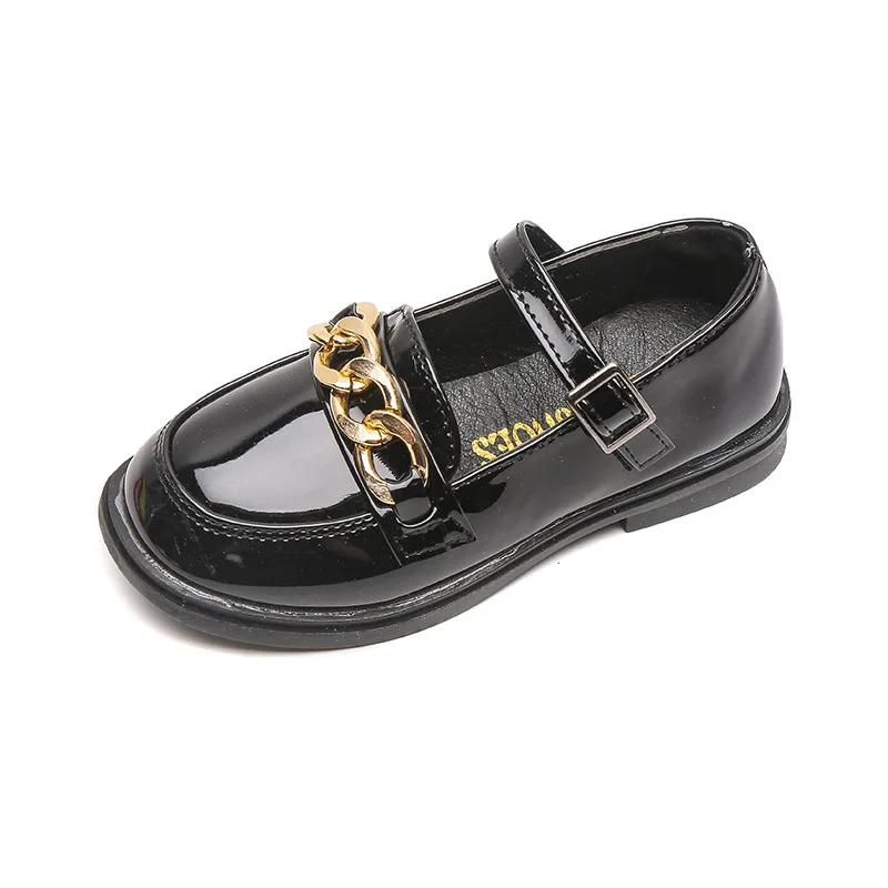 

Girls' Leather Shoes Autumn New Princess Student Dance Shoes Boys British Style Soft Sole Children Shoes All-match Fashion