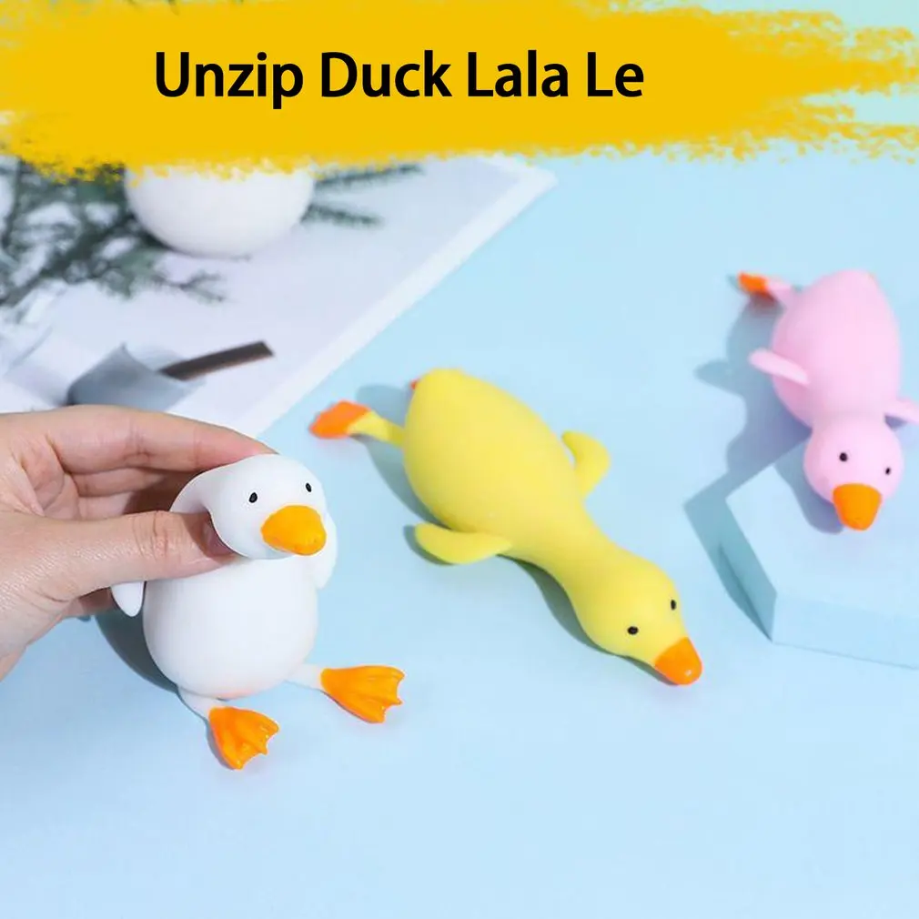 

Sensory Decompression Toy Autism Anxiety Relief Stress Squish Slow Rising Squeeze Toy Fun TPR Cartoon Duck Stress Relief Ball